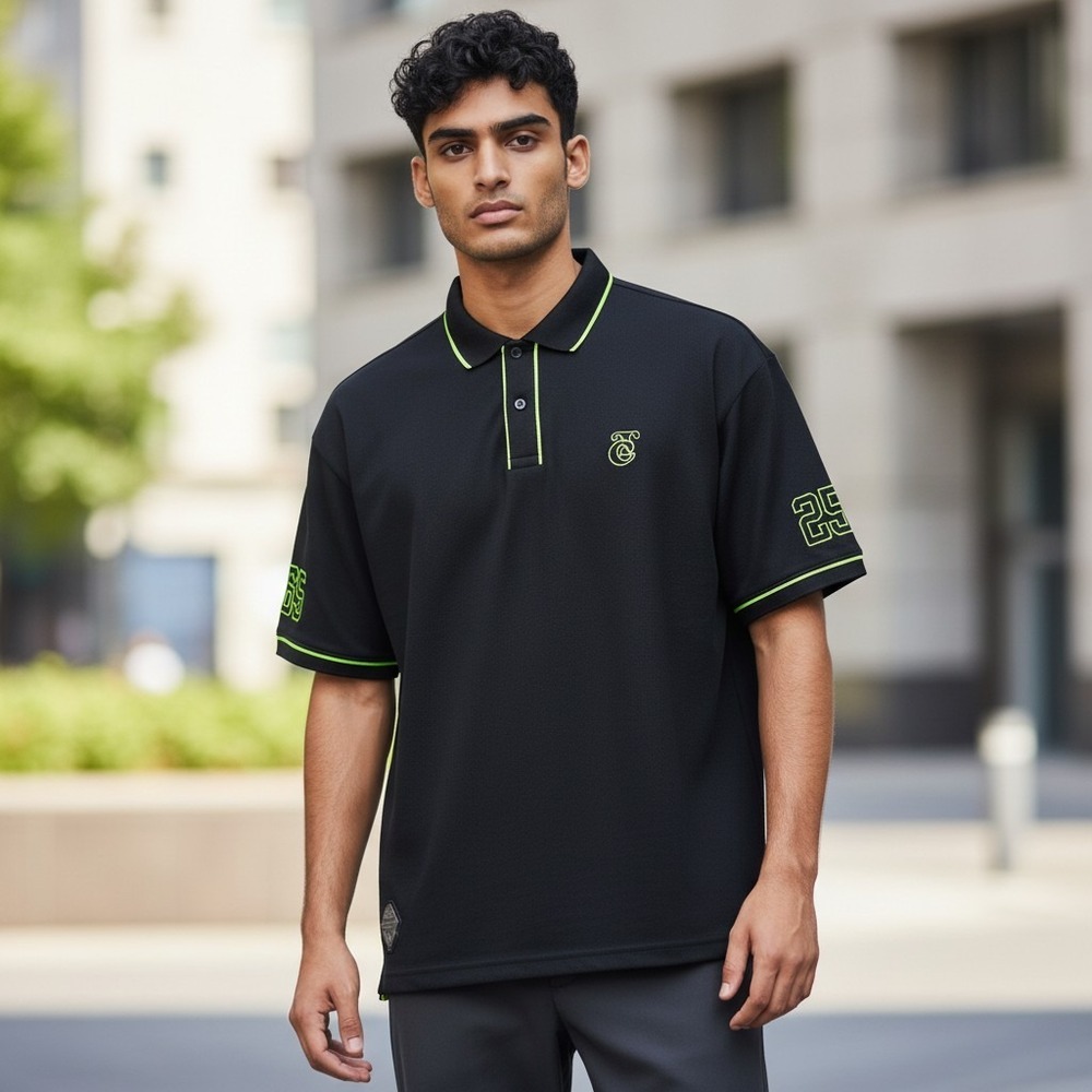 Tomateros de Culiacan‎ Polo Shirt XXL Black Neon Green 2015-2016 Authentic 65